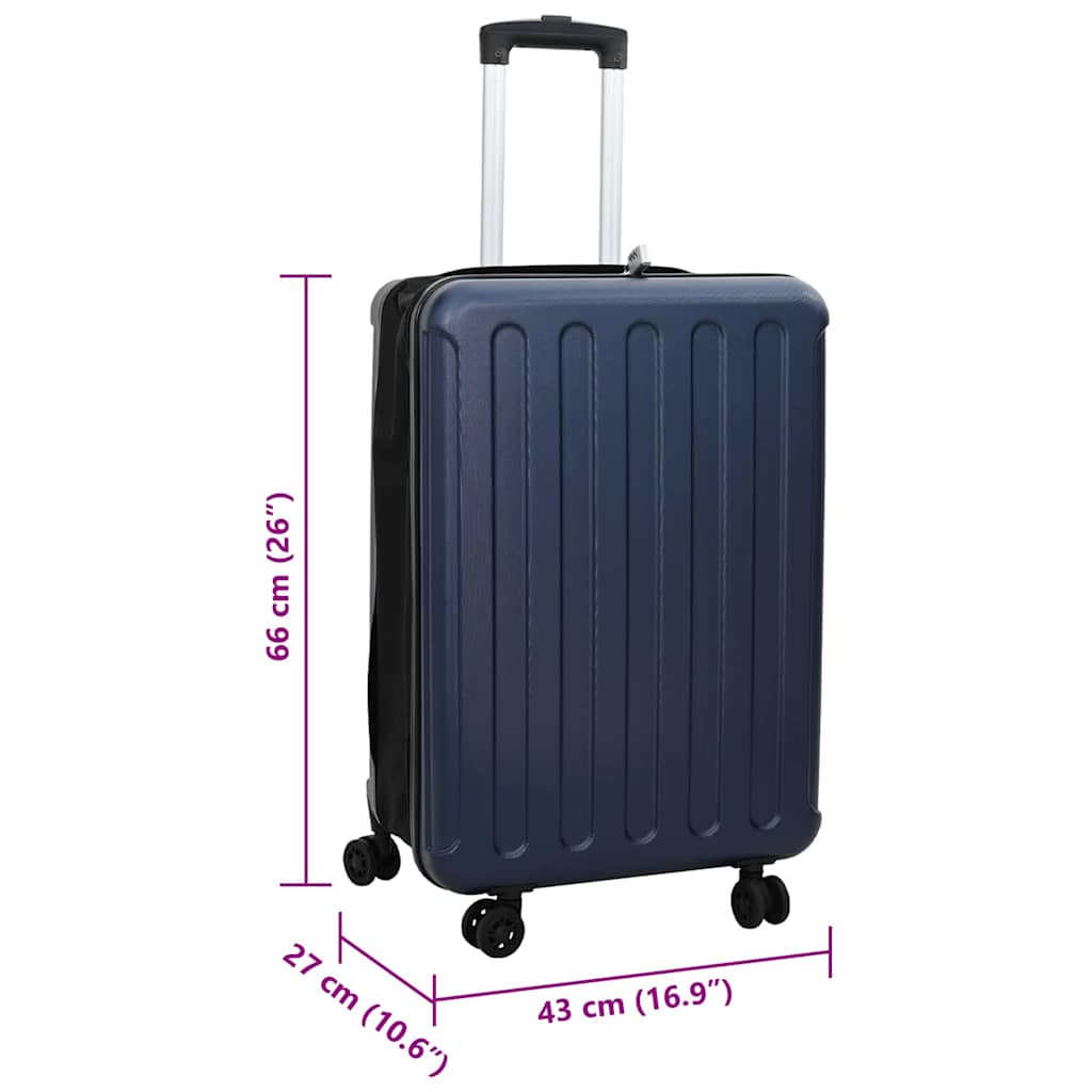 Kofer s zaključavanjem Tamno plava 43 x 27 x 66 cm ABS plastika