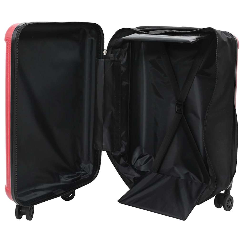 Kofer s zaključavanjem Crvena 43 x 27 x 66 cm ABS plastika