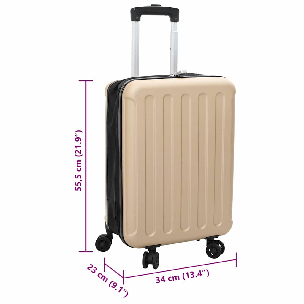 Kofer s zaključavanjem Šampanjca 34 x 23 x 55.5 cm ABS plastika