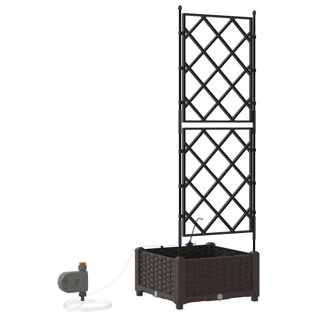 Vrtna saksija Smeđa 40 x 40 x 126 cm Plastika