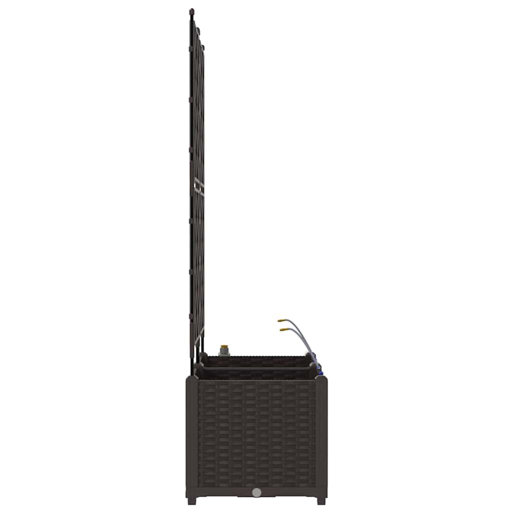 Vrtna saksija 2 pcs Smeđa 80 x 40 x 142 cm Plastika