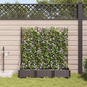 Vrtna saksija 3 pcs Smeđa 120 x 40 x 126 cm Plastika