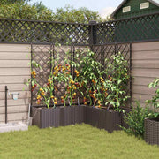 Vrtna saksija 5 pcs Smeđa 120 x 120 x 142 cm Plastika