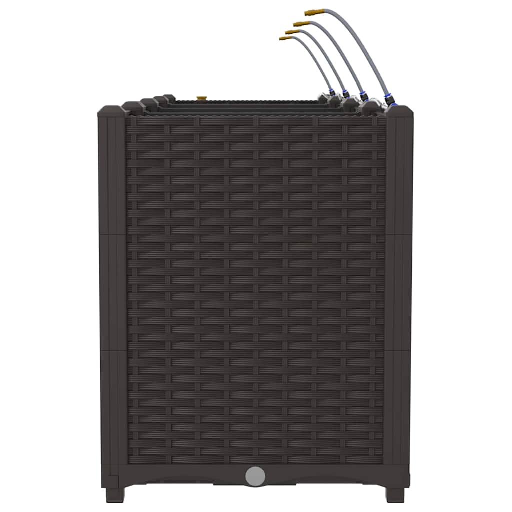 Vrtna saksija 4 pcs Smeđa 160 x 40 x 52 cm Plastika