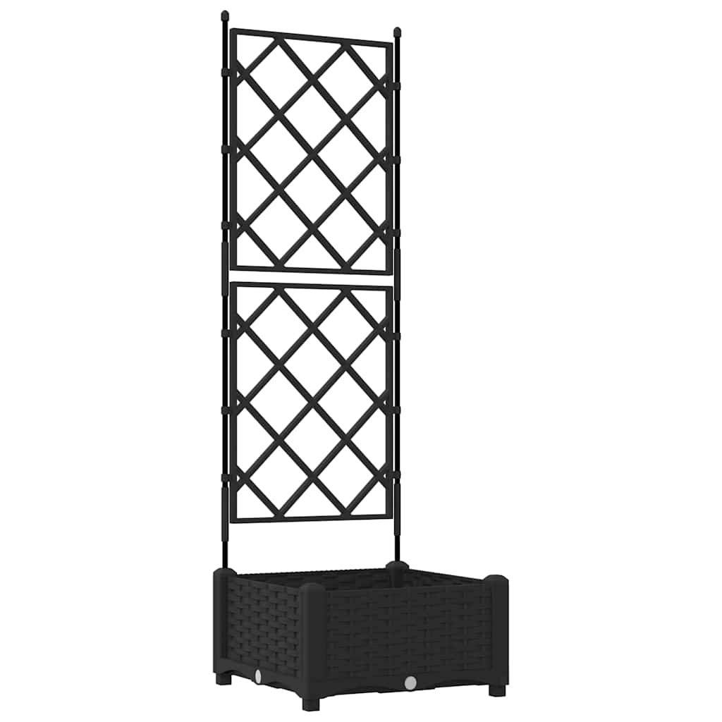Vrtna saksija Crna 40 x 40 x 125,5 cm Plastika