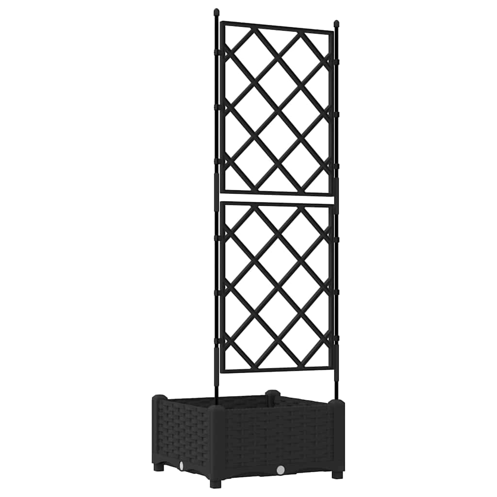 Vrtna saksija Crna 40 x 40 x 125,5 cm Plastika