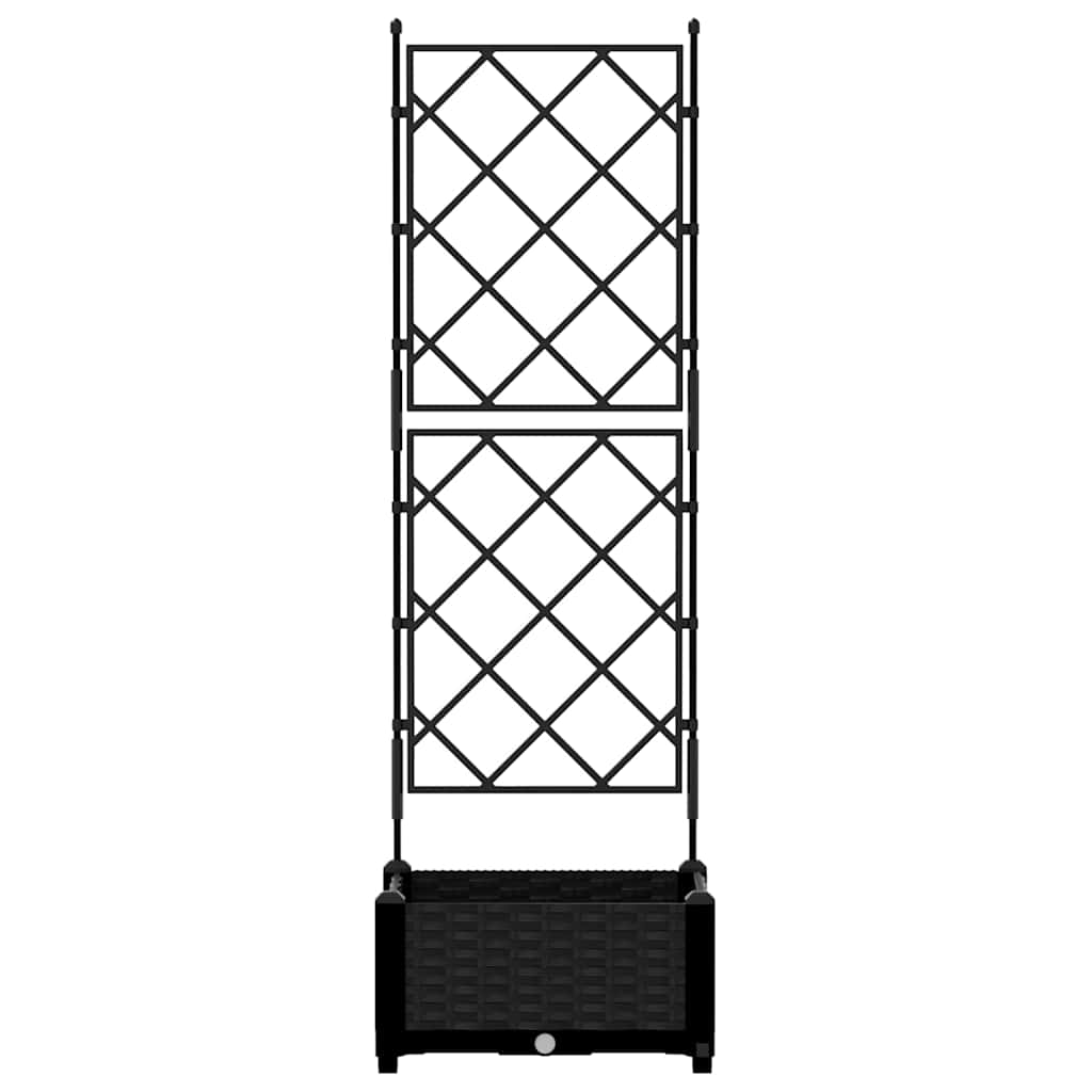 Vrtna saksija Crna 40 x 40 x 125,5 cm Plastika