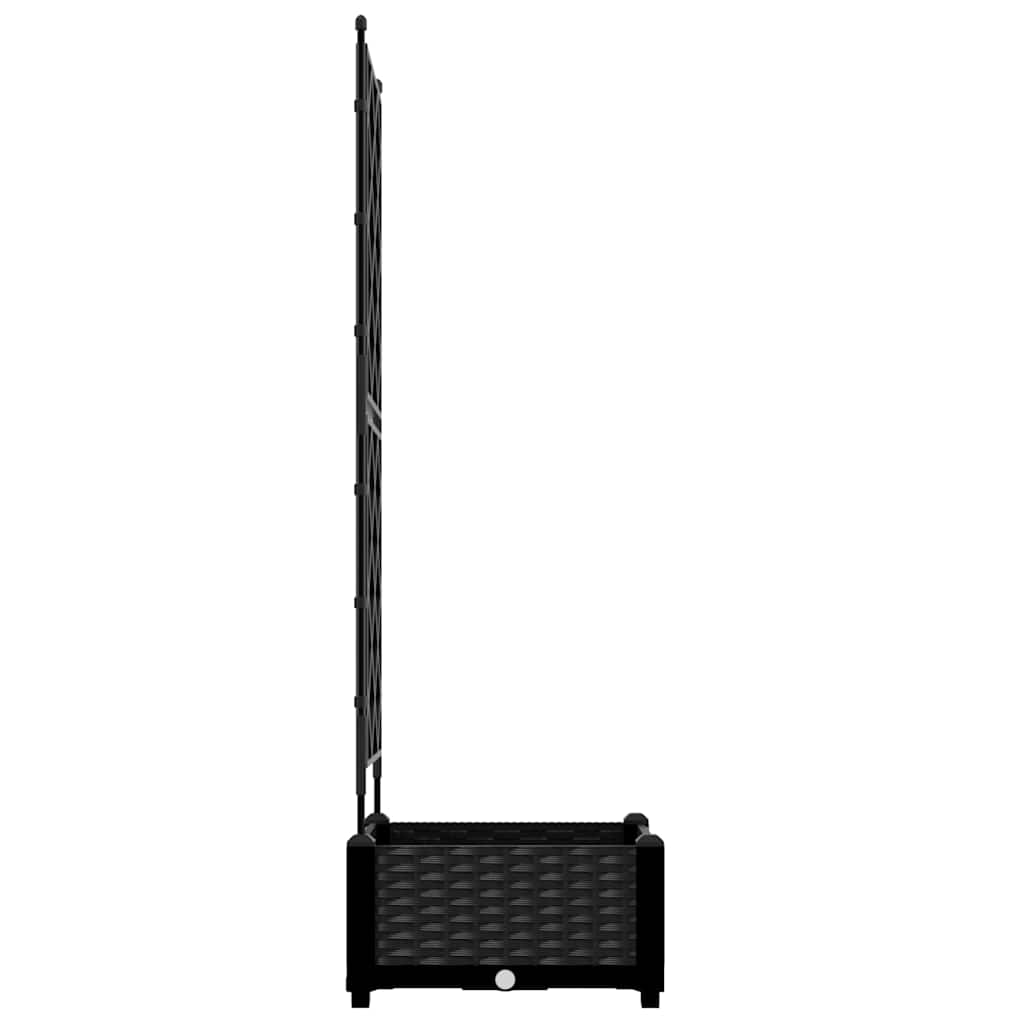 Vrtna saksija Crna 40 x 40 x 125,5 cm Plastika