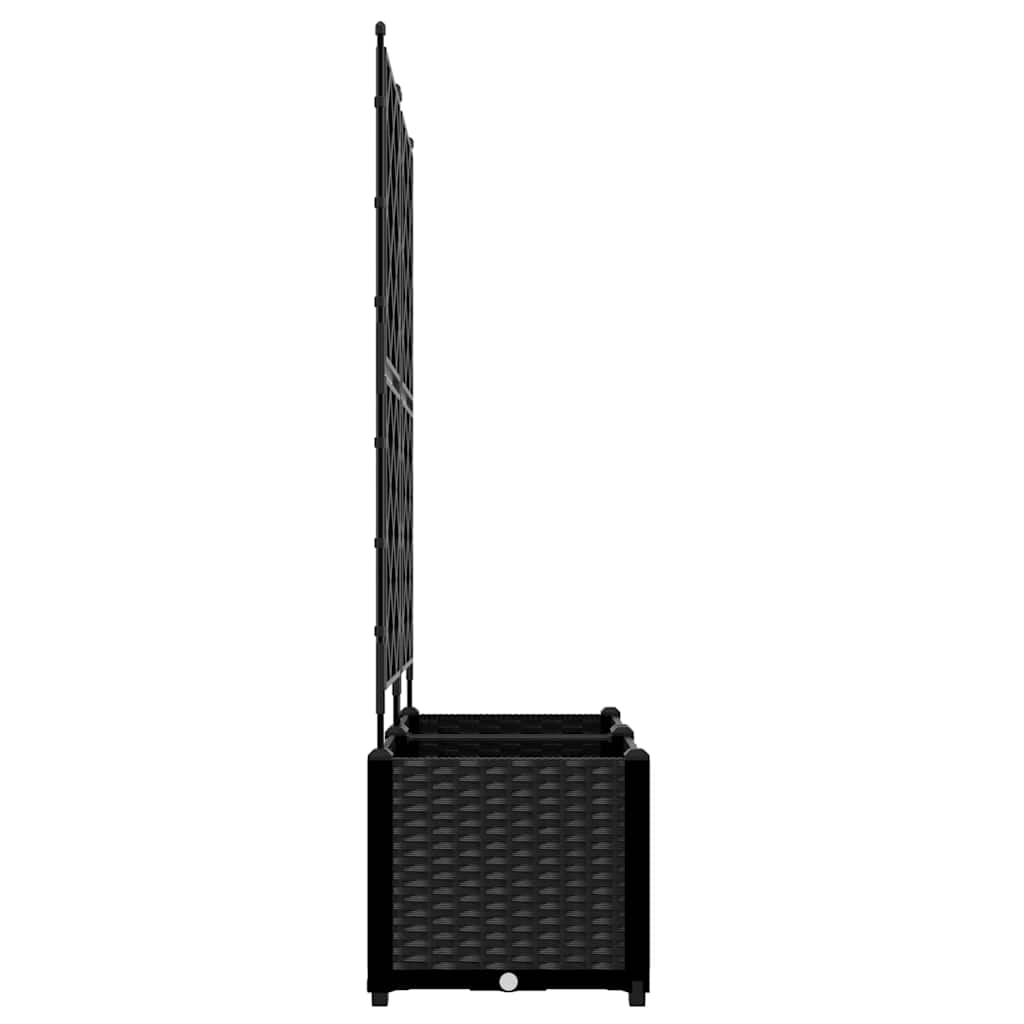 Vrtna saksija 2 pcs Crna 80 x 40 x 143 cm Plastika