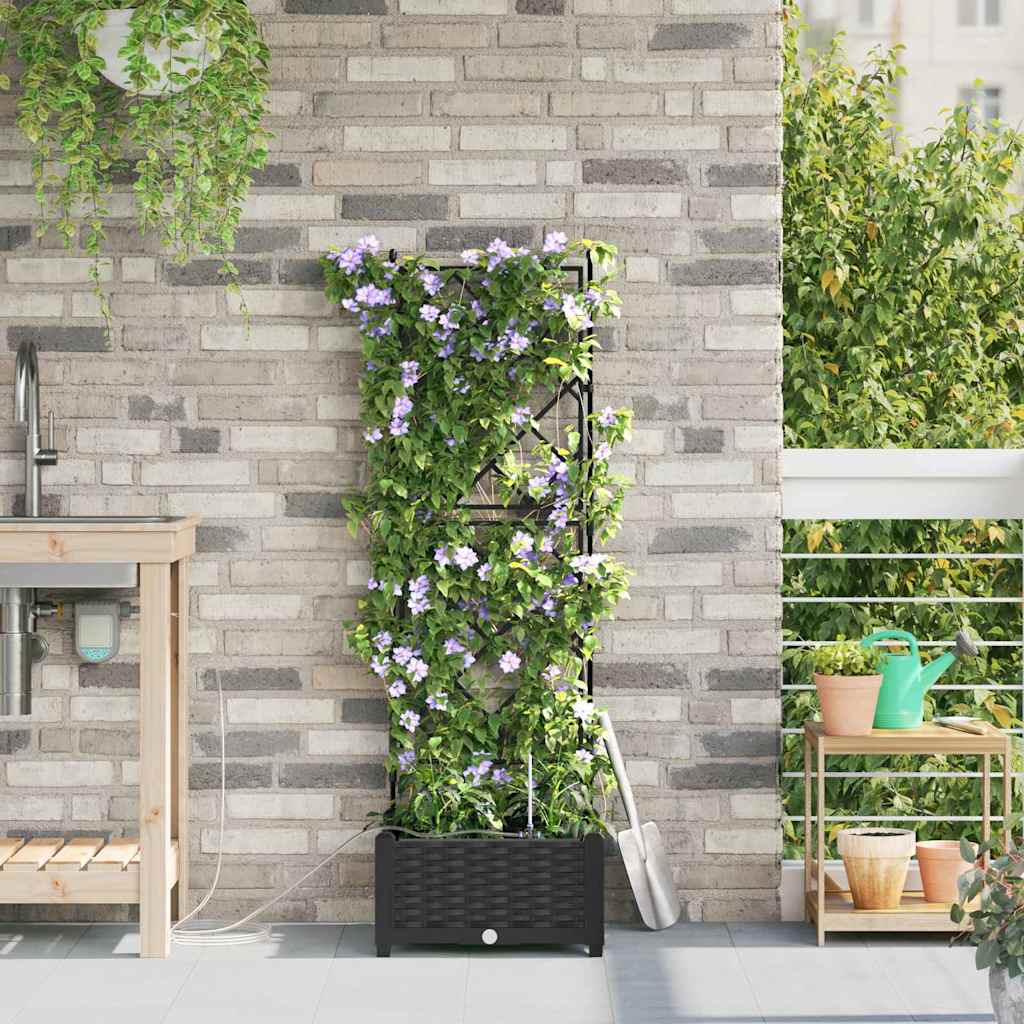 Vrtna saksija Crna 40 x 40 x 126 cm Plastika