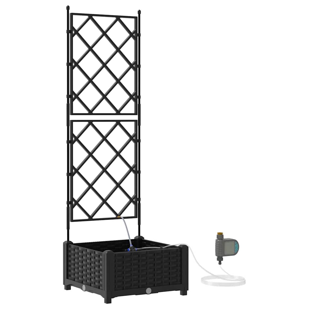 Vrtna saksija Crna 40 x 40 x 126 cm Plastika