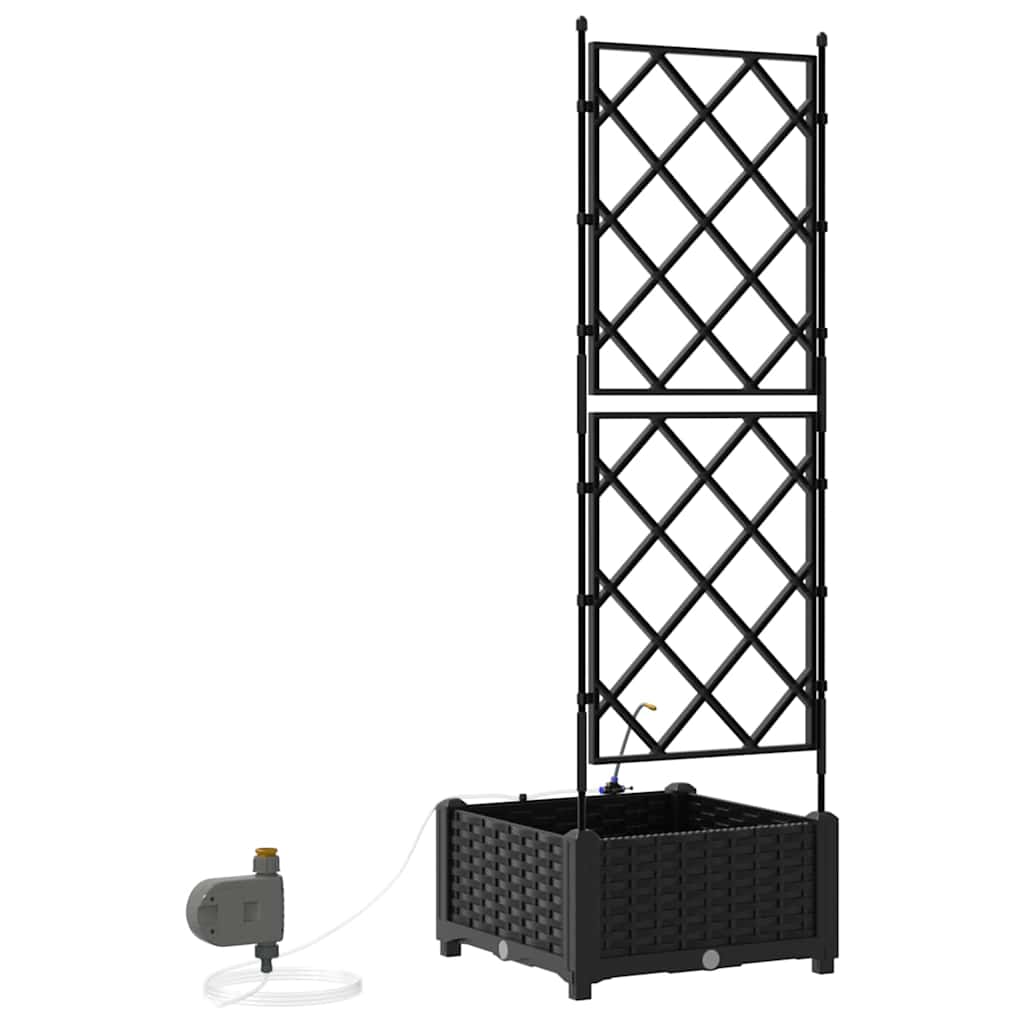 Vrtna saksija Crna 40 x 40 x 126 cm Plastika