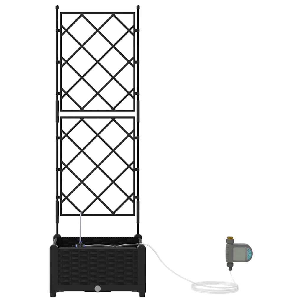 Vrtna saksija Crna 40 x 40 x 126 cm Plastika