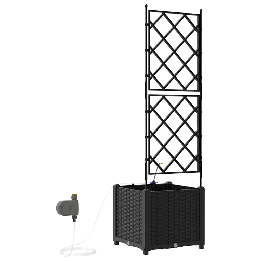 Vrtna saksija Crna 40 x 40 x 142 cm Plastika