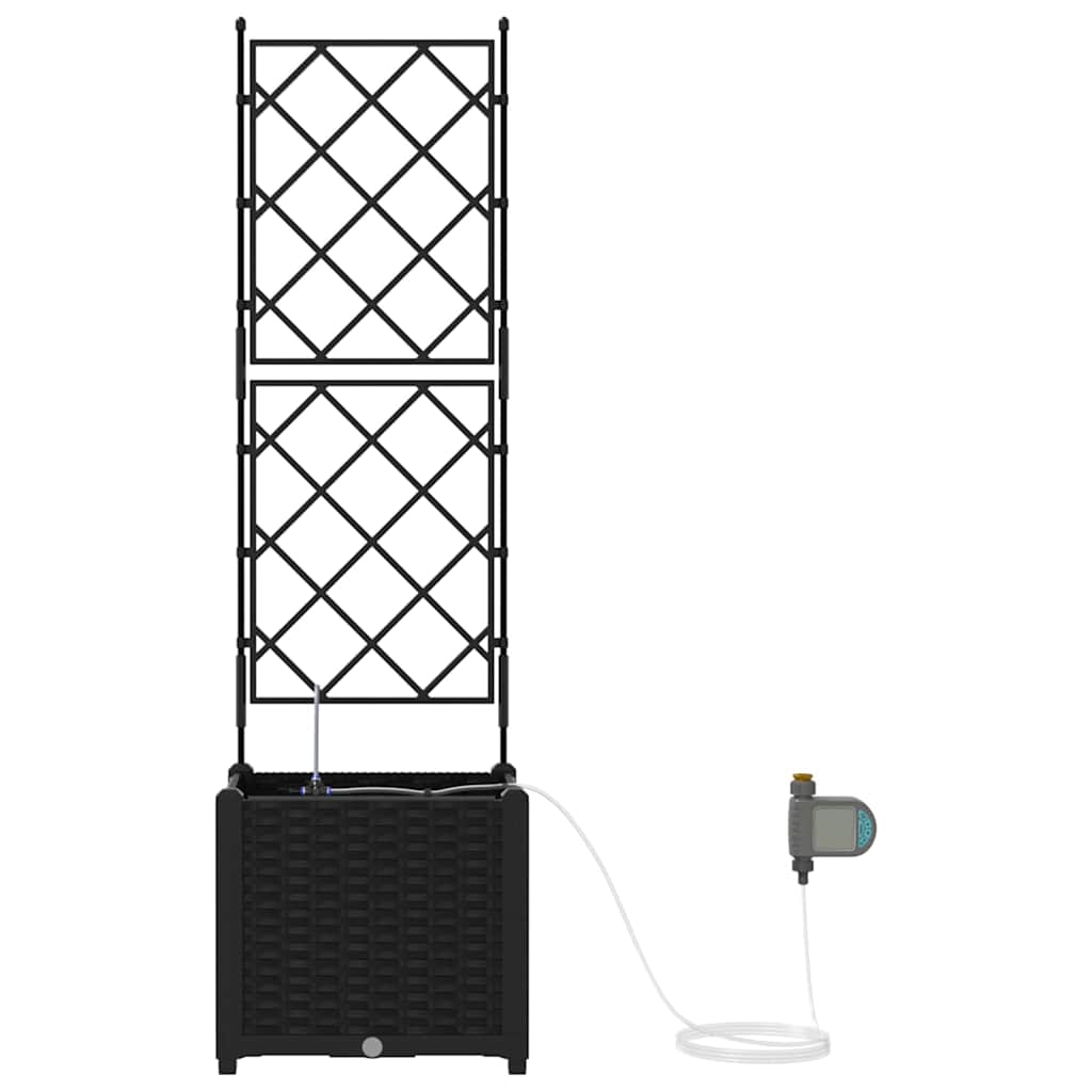 Vrtna saksija Crna 40 x 40 x 142 cm Plastika