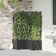Vrtna saksija 3 pcs Crna 80 x 80 x 142 cm Plastika