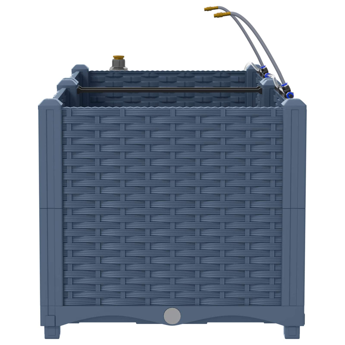 Vrtna saksija 2 pcs Sivi 80 x 40 x 37,5 cm Plastika