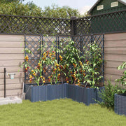 Vrtna saksija 5 pcs Sivi 120 x 120 x 142 cm Plastika
