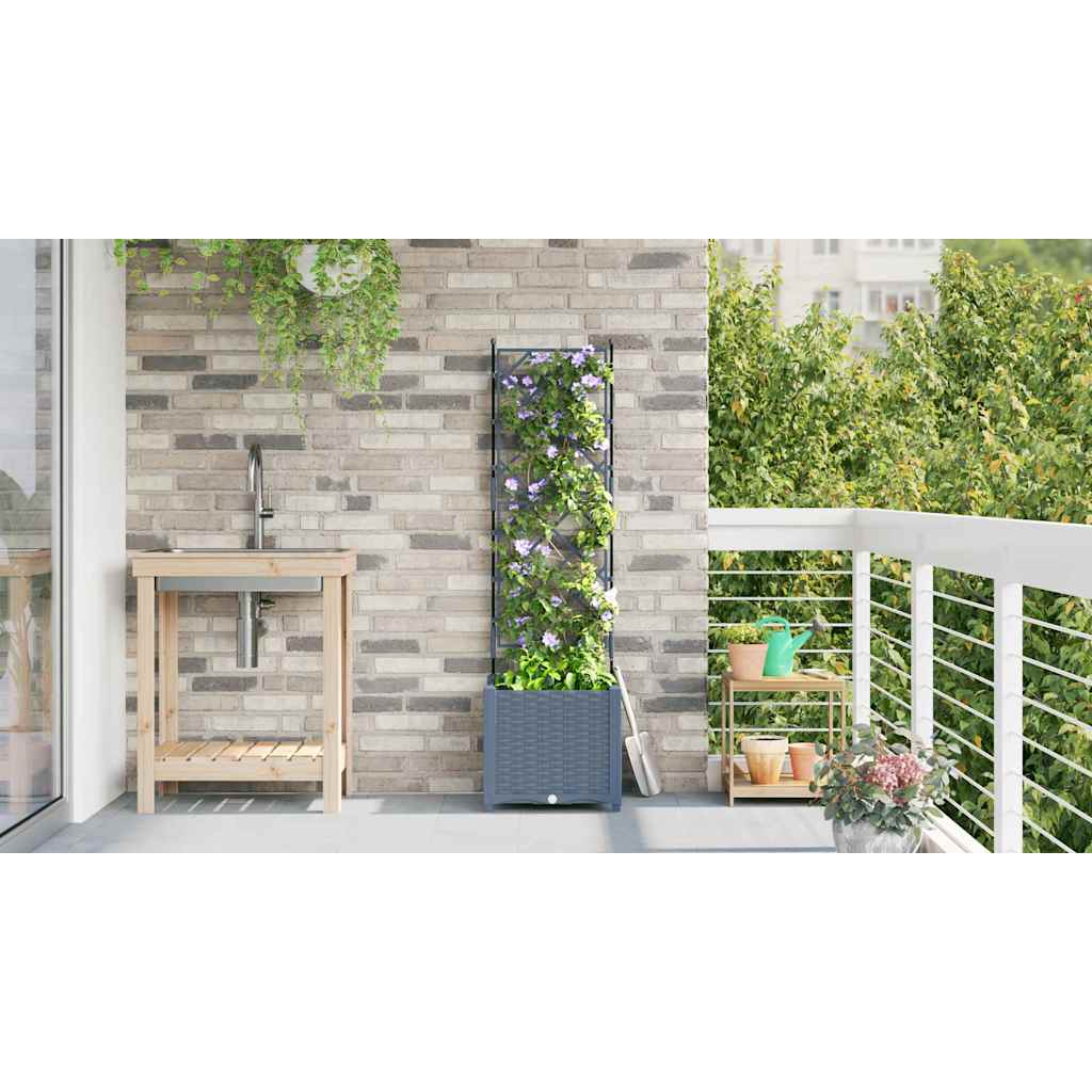 Vrtna saksija Svijetlo siva 40 x 40 x 143 cm Plastika