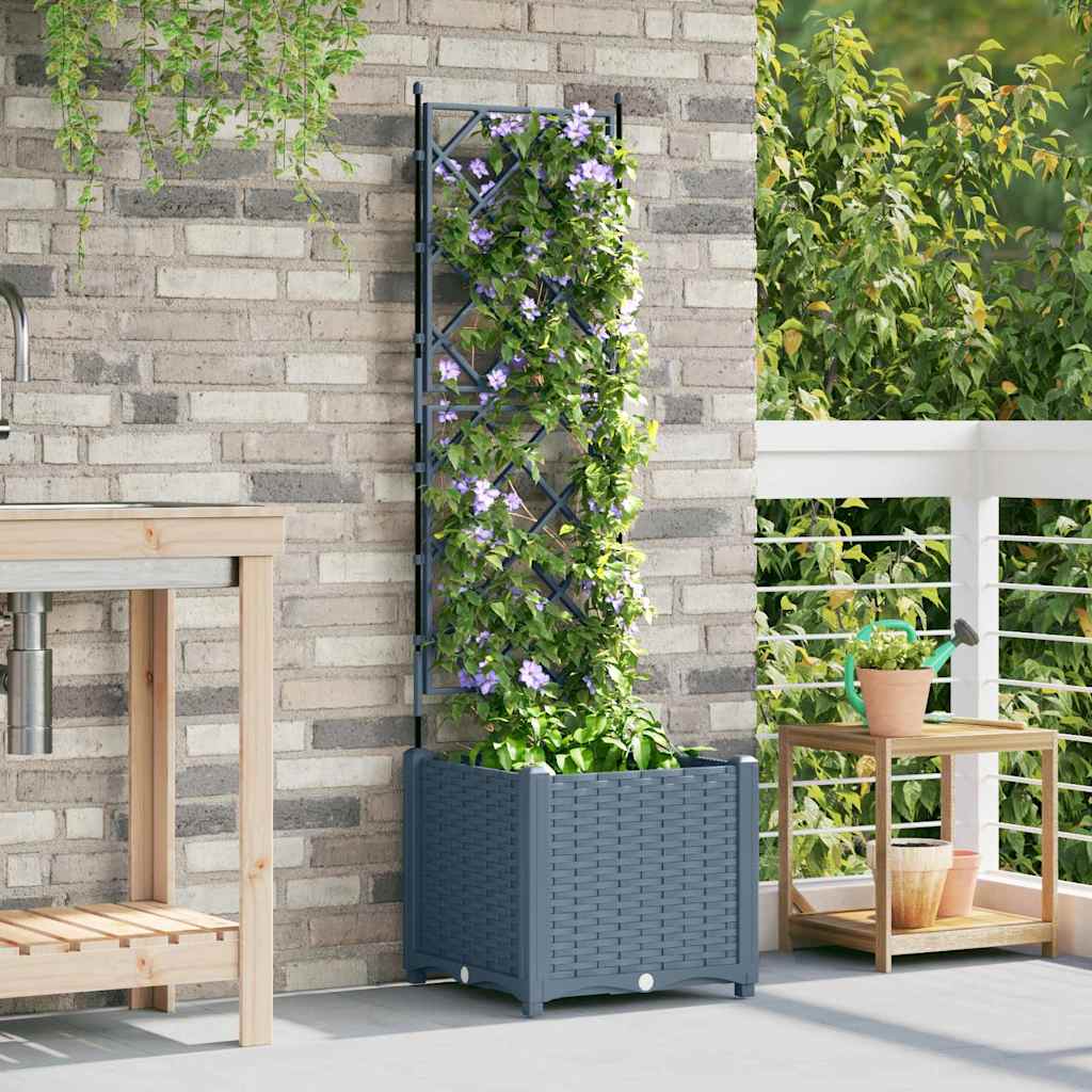 Vrtna saksija Svijetlo siva 40 x 40 x 143 cm Plastika