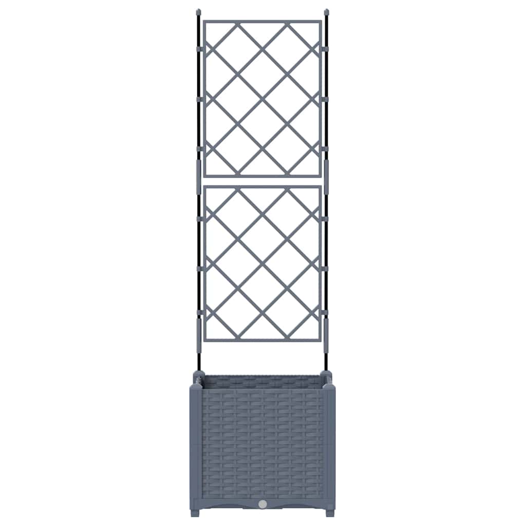Vrtna saksija Svijetlo siva 40 x 40 x 143 cm Plastika