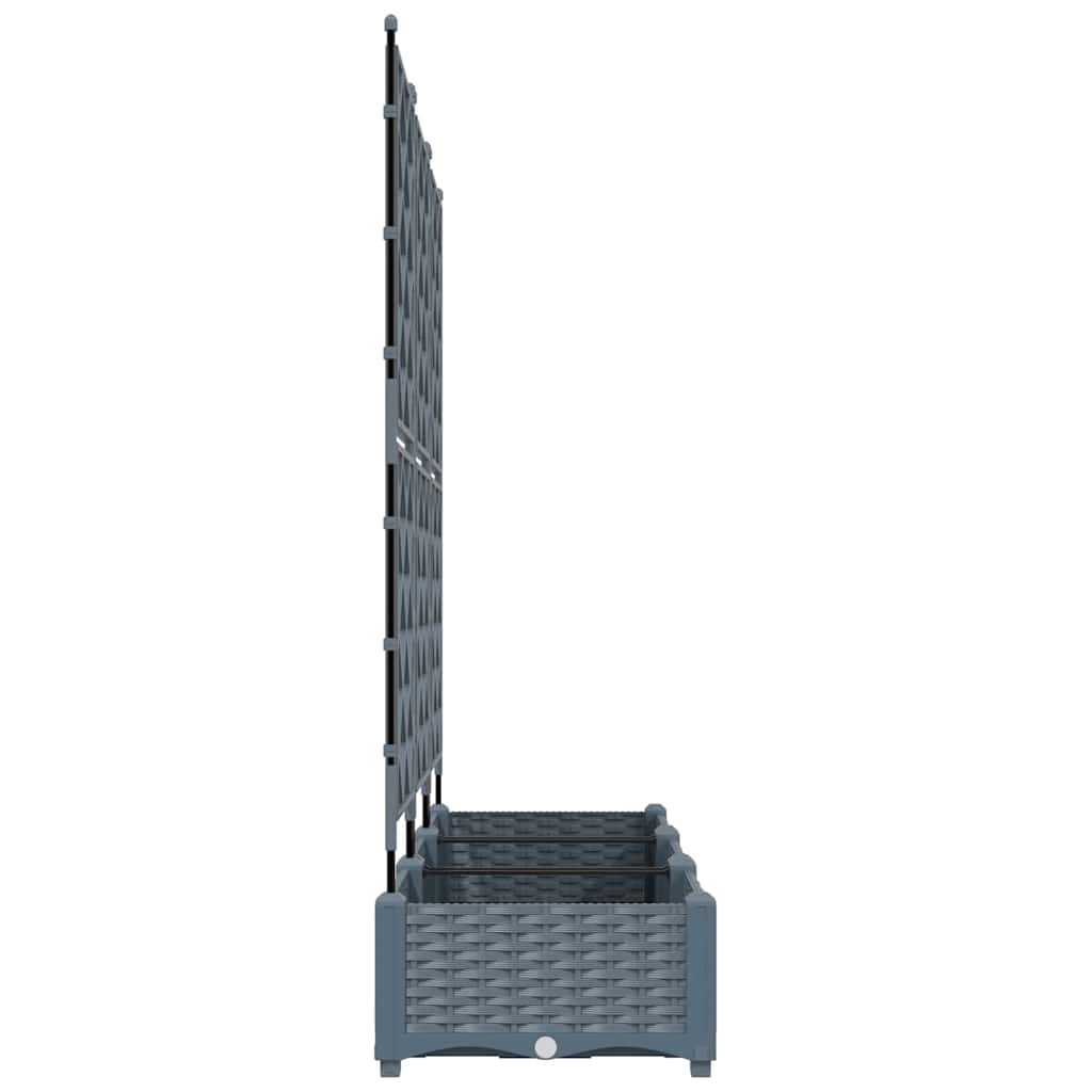 Vrtna saksija 3 kom. Svjetlosiva 120 x 40 x 125,5 cm PP