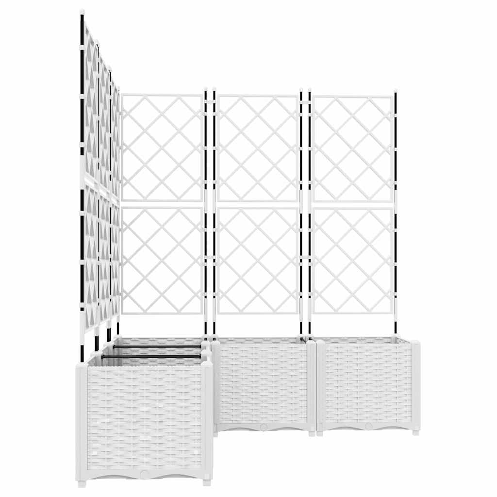 Vrtna saksija 5 pcs Bijeli 120 x 120 x 143 cm Plastika