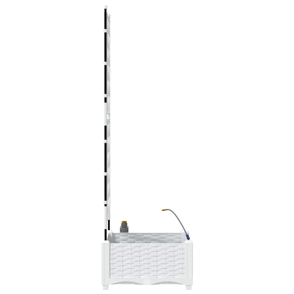 Vrtna saksija Bijeli 40 x 40 x 126 cm Plastika