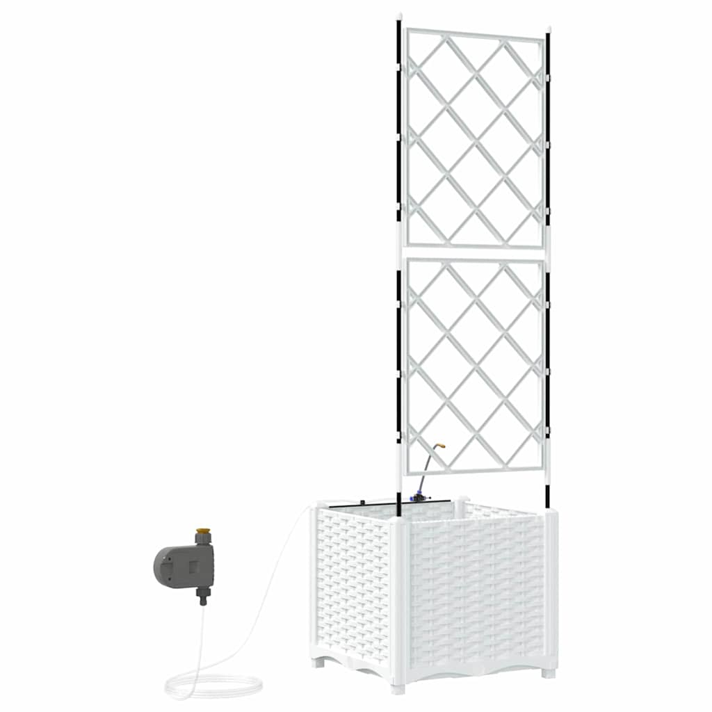 Vrtna saksija Bijeli 40 x 40 x 142 cm Plastika