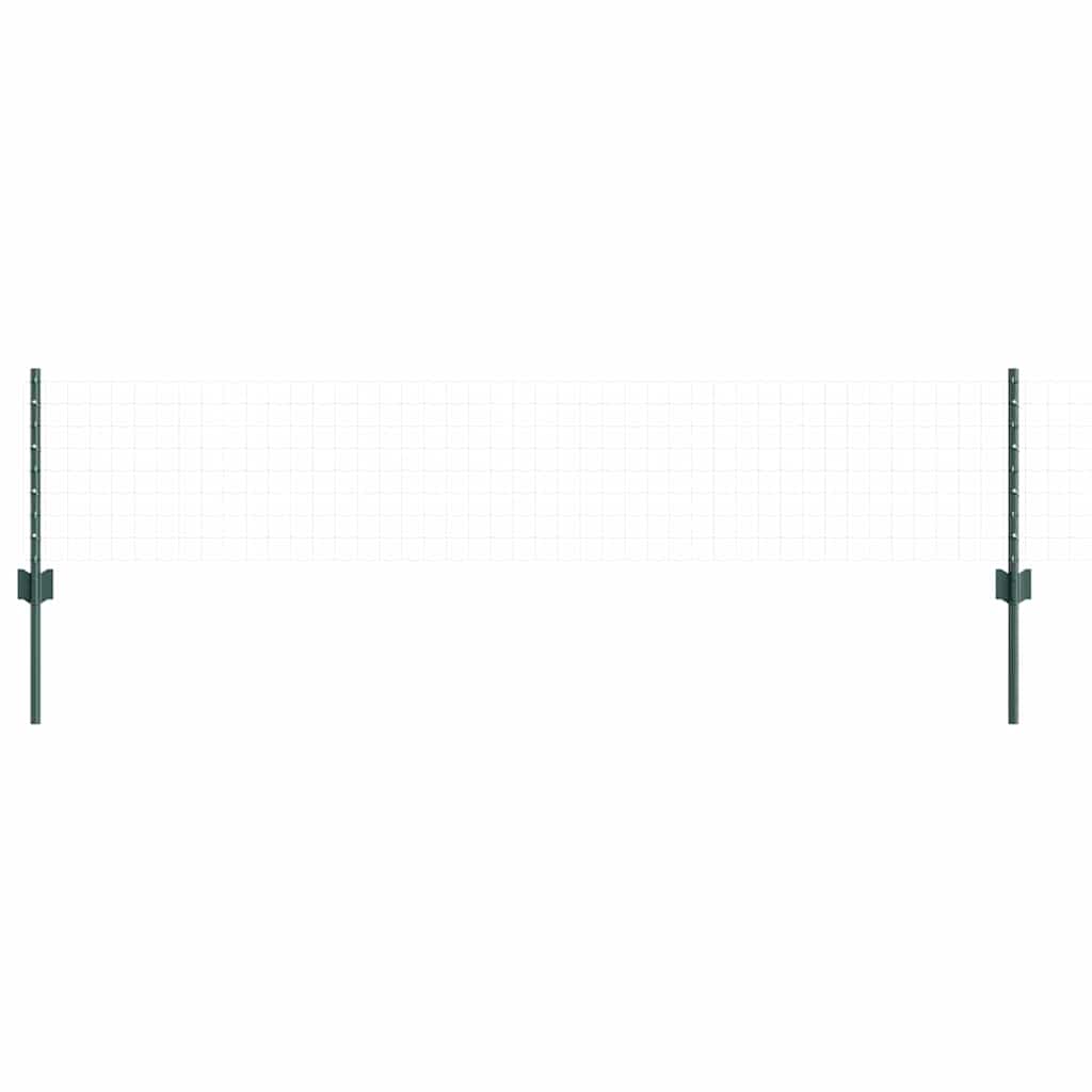 Stup za ogradu 5 pcs Zelena 80 cm Čelik