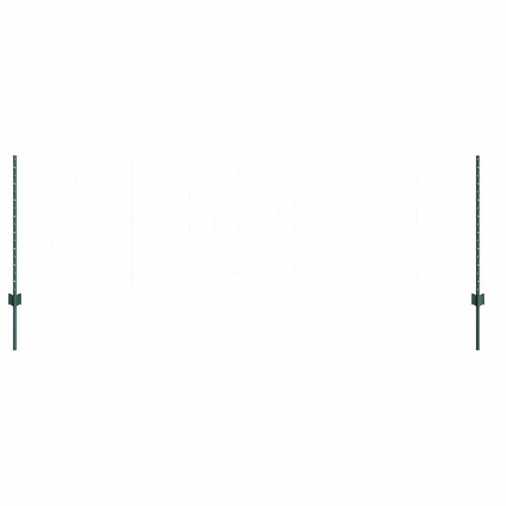 Stup za ogradu 11 pcs Zelena 120 cm Čelik