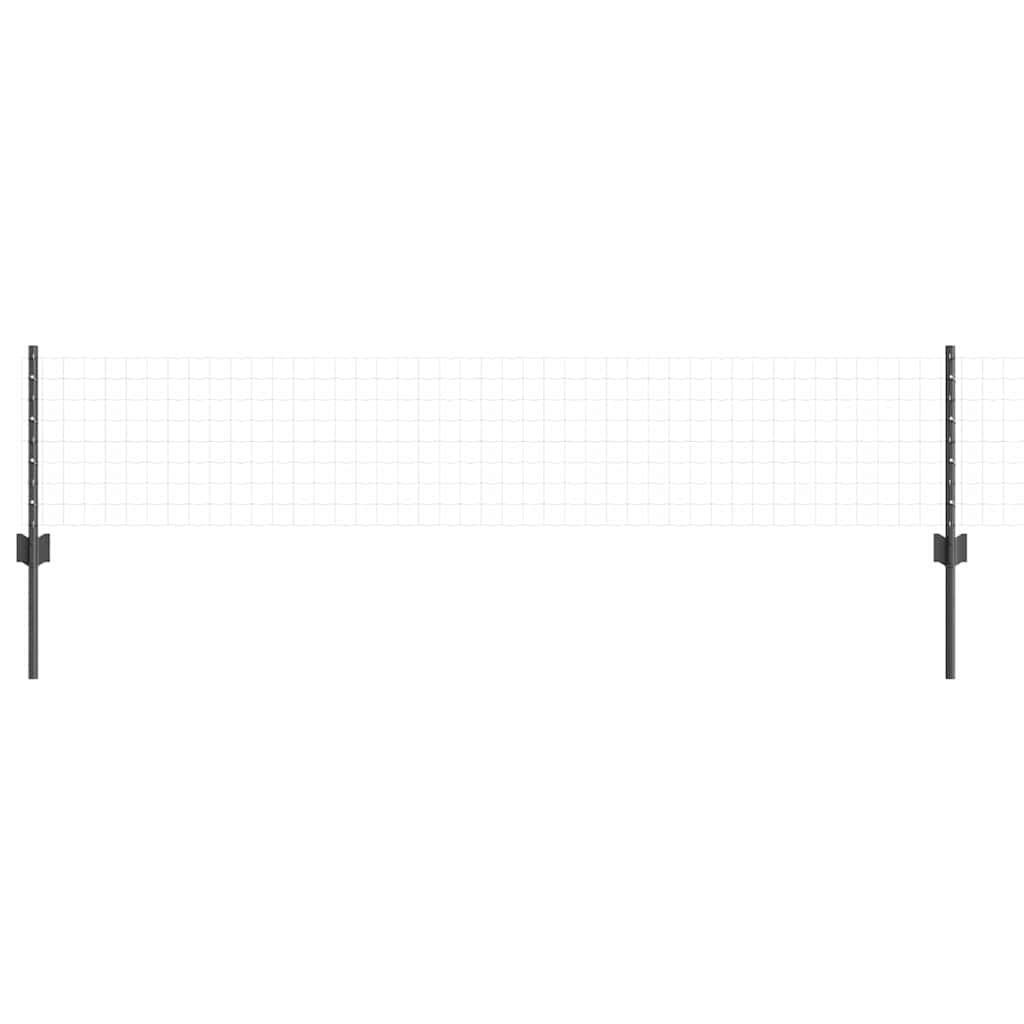 Stup za ogradu 5 pcs Siva 40 cm Čelik
