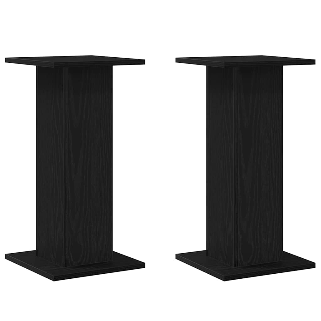 Stalak za zvučnike 2 pcs Crni hrast 30 x 30 x 60 cm
