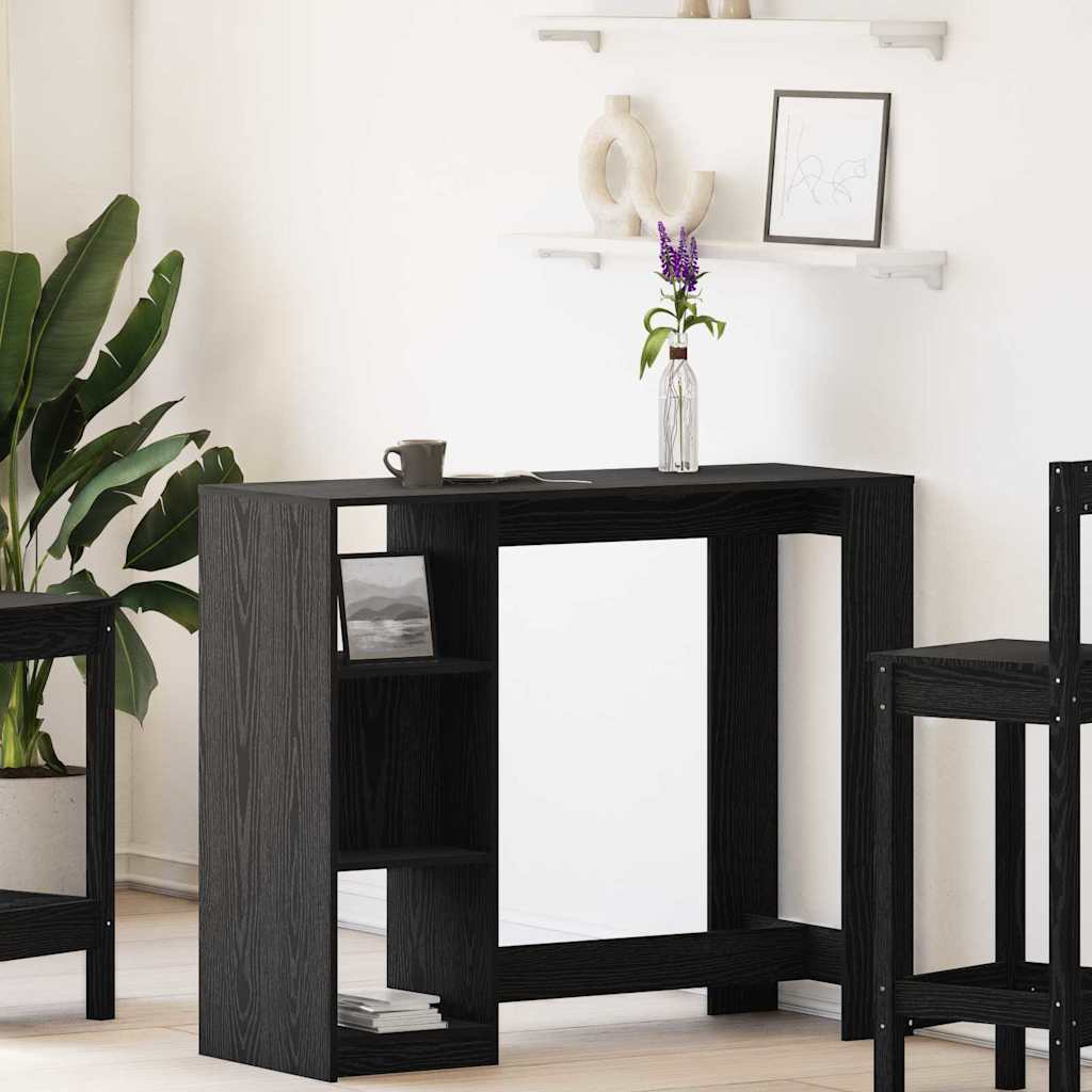 Stol za bar Crni hrast 124 x 46 x 103.5 cm Konstruirano drvo
