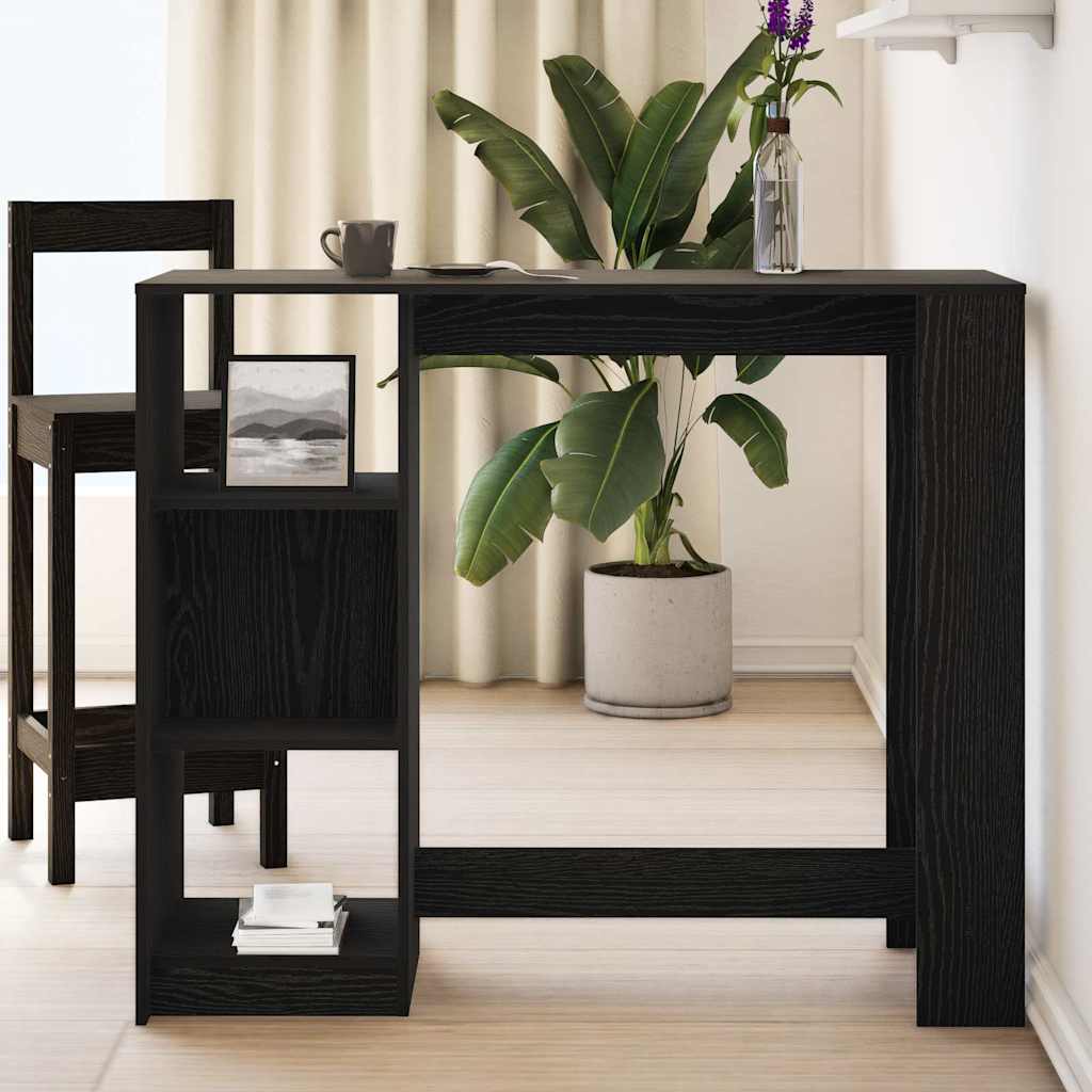 Stol za bar Crni hrast 124 x 46 x 103.5 cm Konstruirano drvo