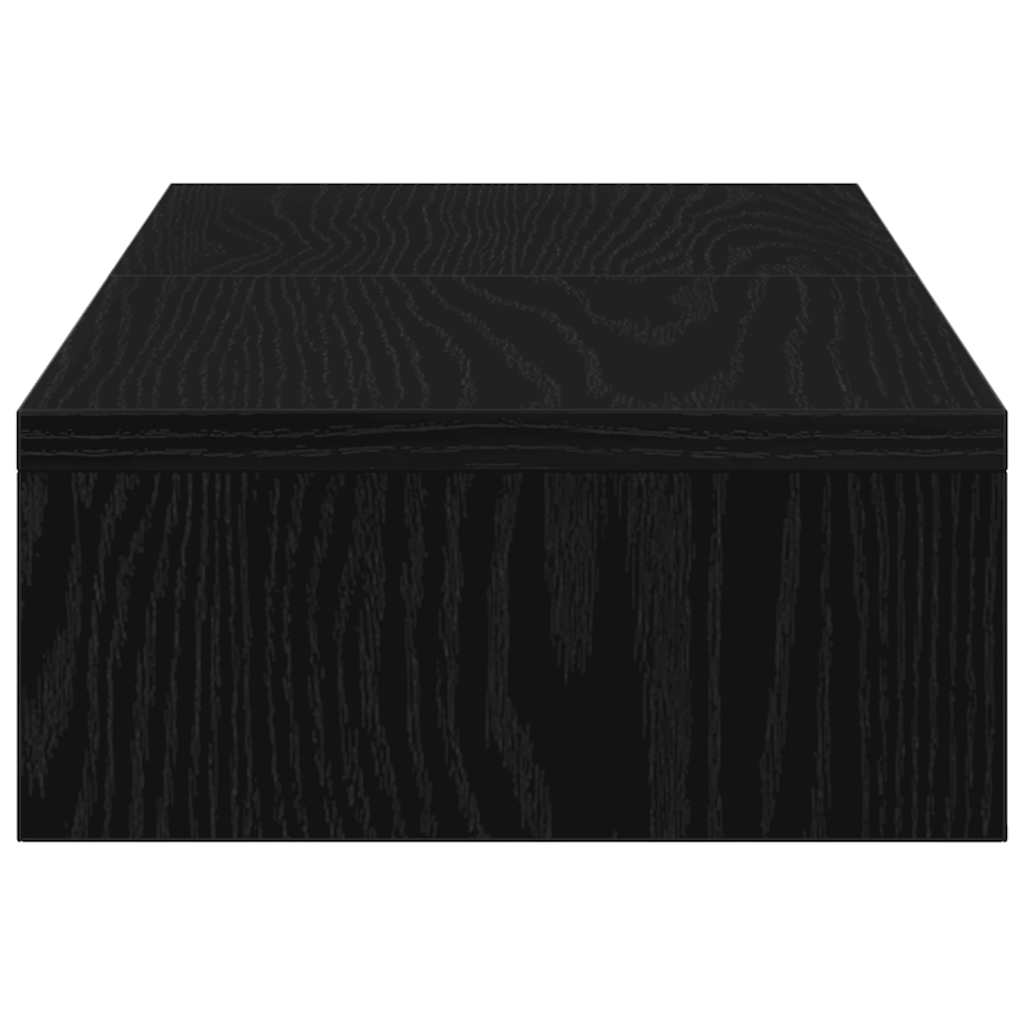 Podesivi stalak za monitor crni hrast 60x24x10,5 cm inženjerski drvo