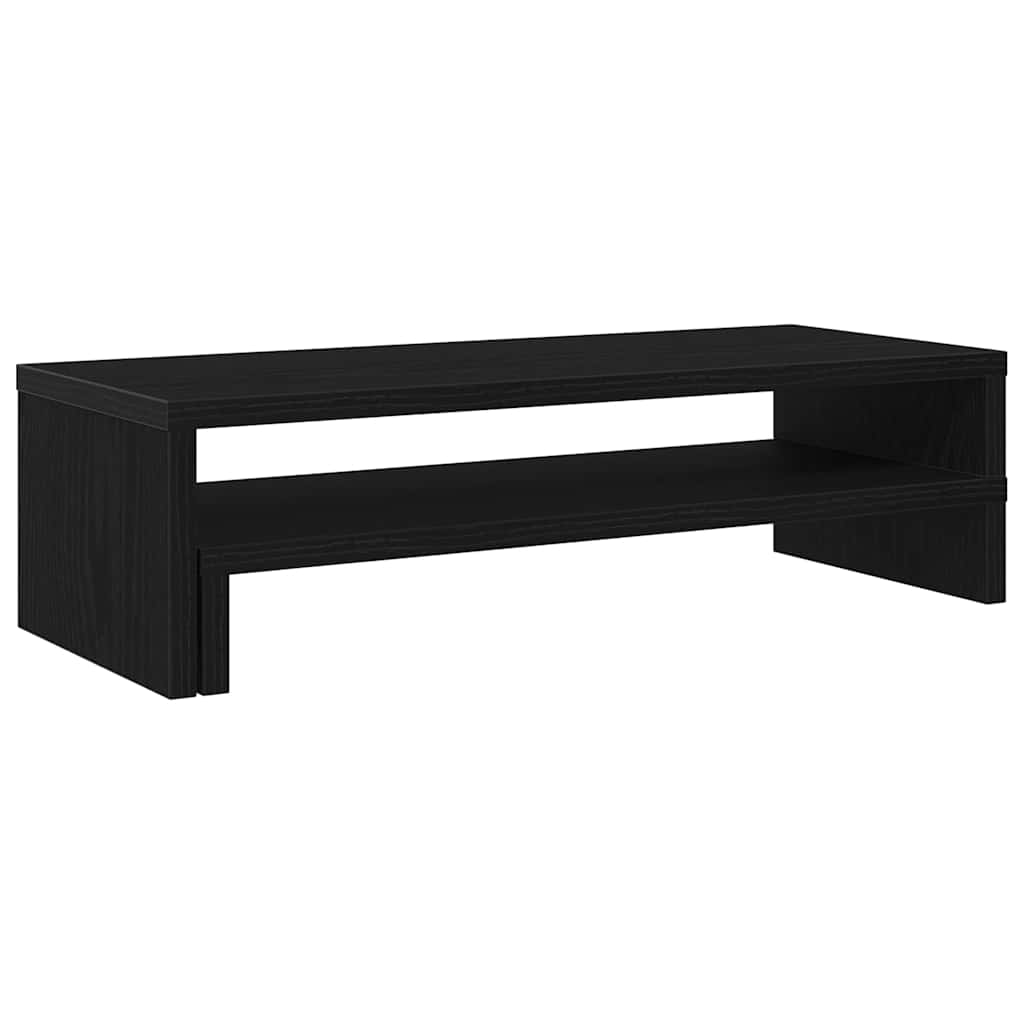 Stalak za monitor Crni hrast 54x22x15 cm Konstruirano drvo