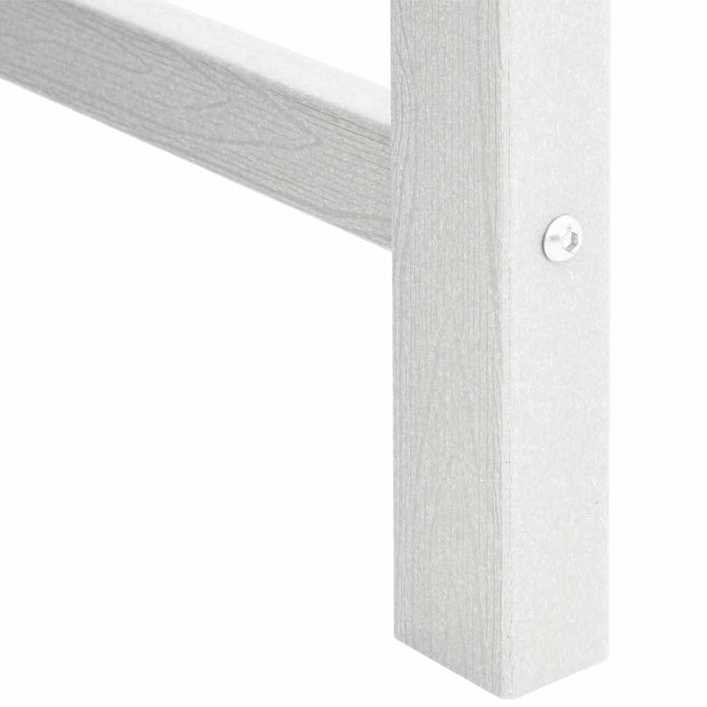 Vrtna klupa Bijelo 120 x 59 x 88 cm HDPE