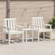 Vrtna blagovaonska stolica 2 pcs Bijelo 65,5 x 59 x 88 cm HDPE