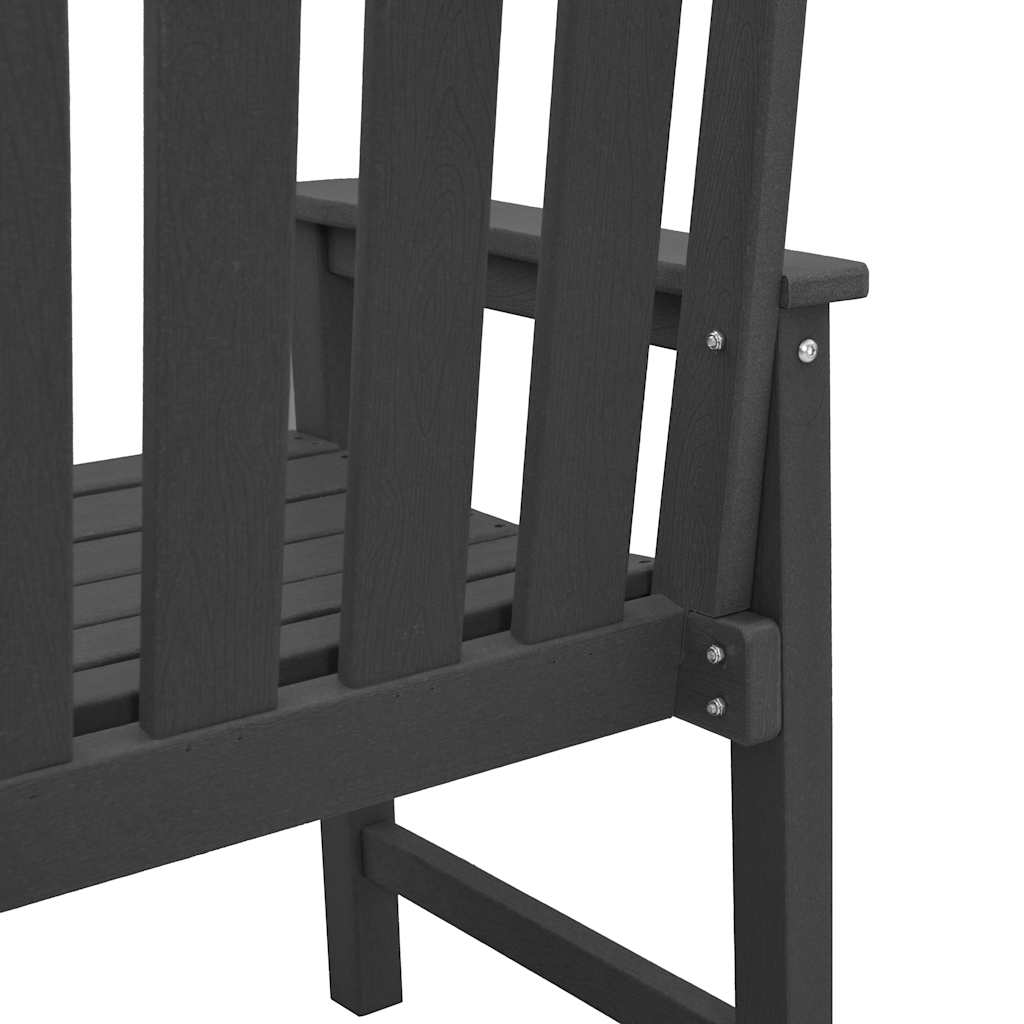 Vrtna blagovaonska stolica 2 pcs Crna 65,5 x 59 x 88 cm HDPE