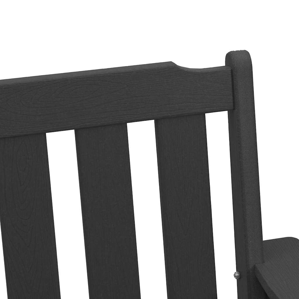 Vrtna blagovaonska stolica 2 pcs Crna 65,5 x 59 x 88 cm HDPE