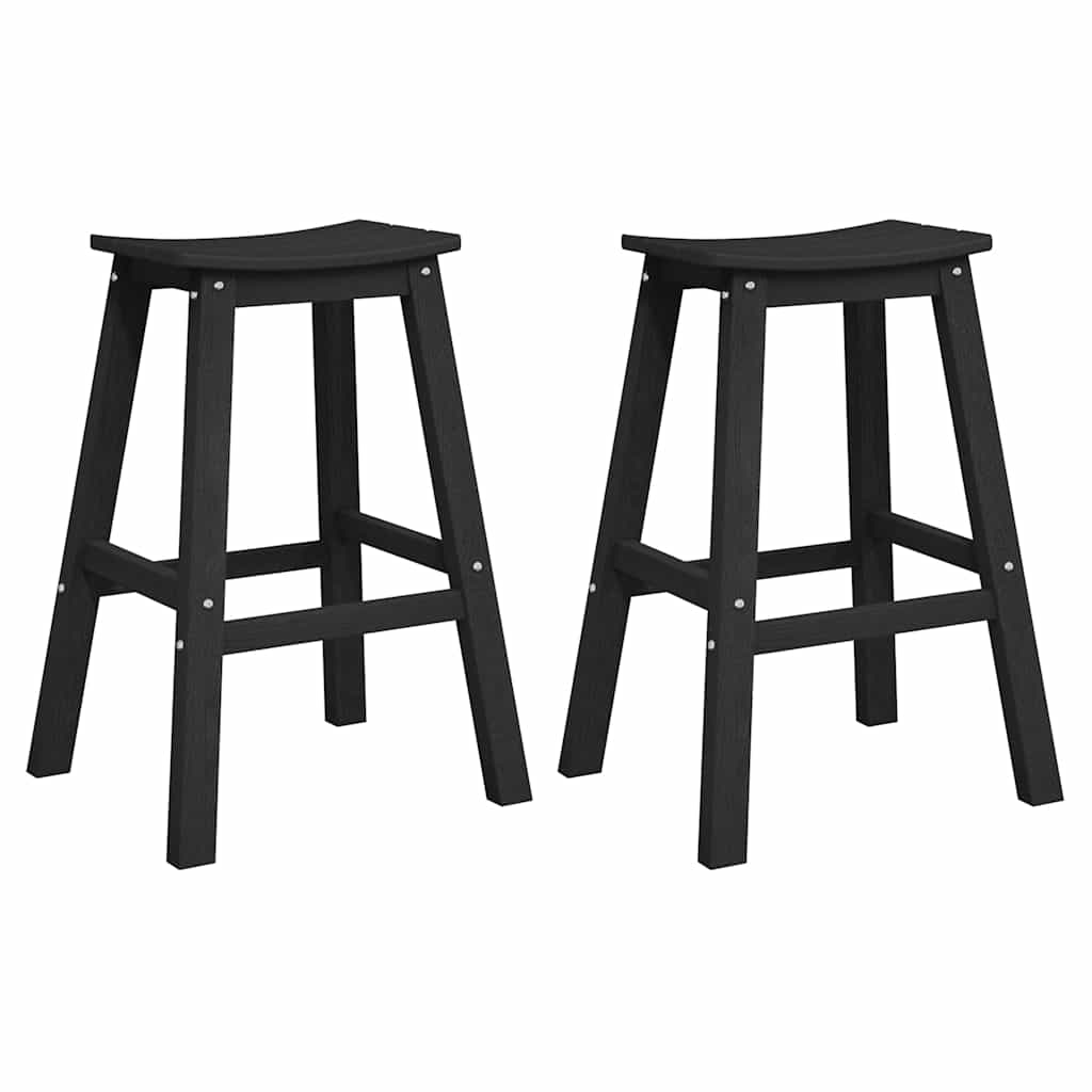 Barska stolica 2 pcs Crna 52 x 43 x 73,5 cm HDPE