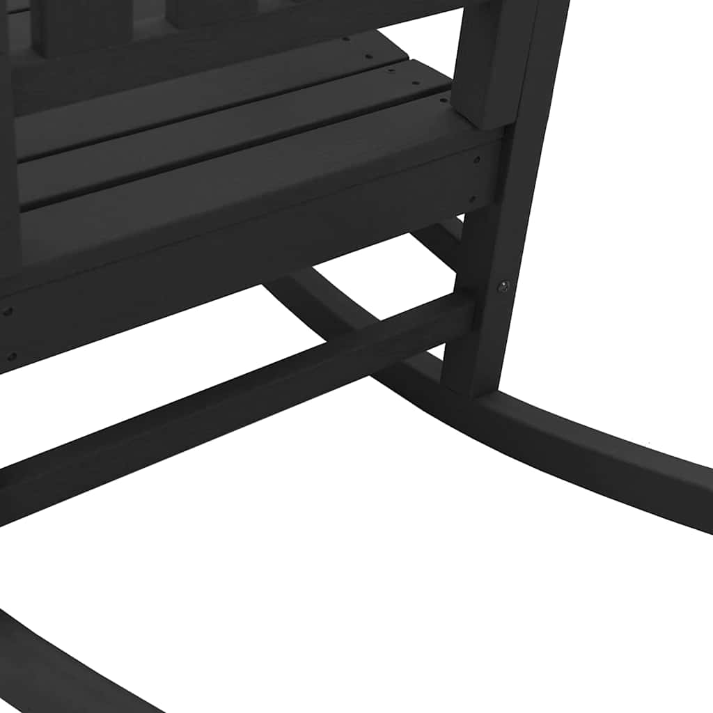 Vrtna ljuljačka Crna 92 x 70 x 108cm HDPE