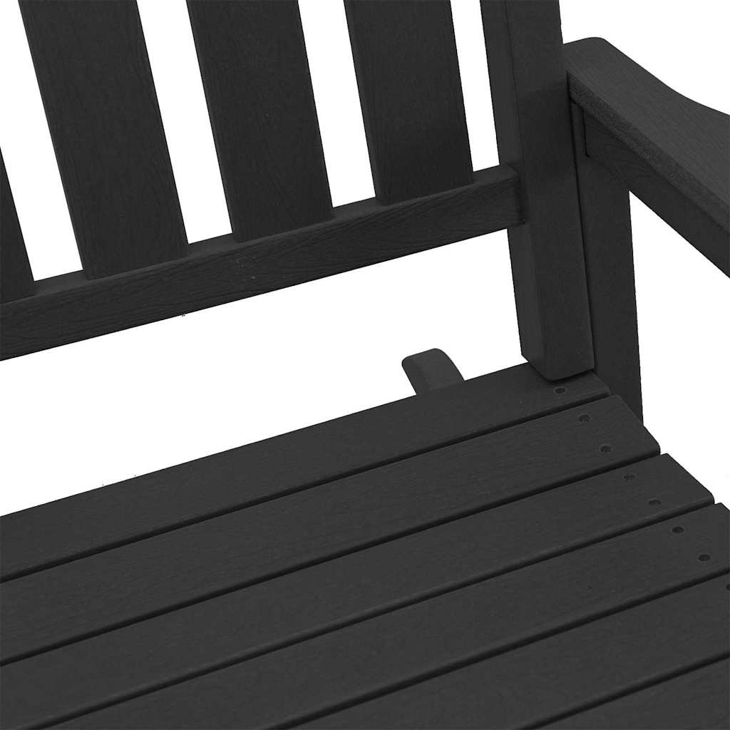 Vrtna ljuljačka Crna 92 x 70 x 108cm HDPE