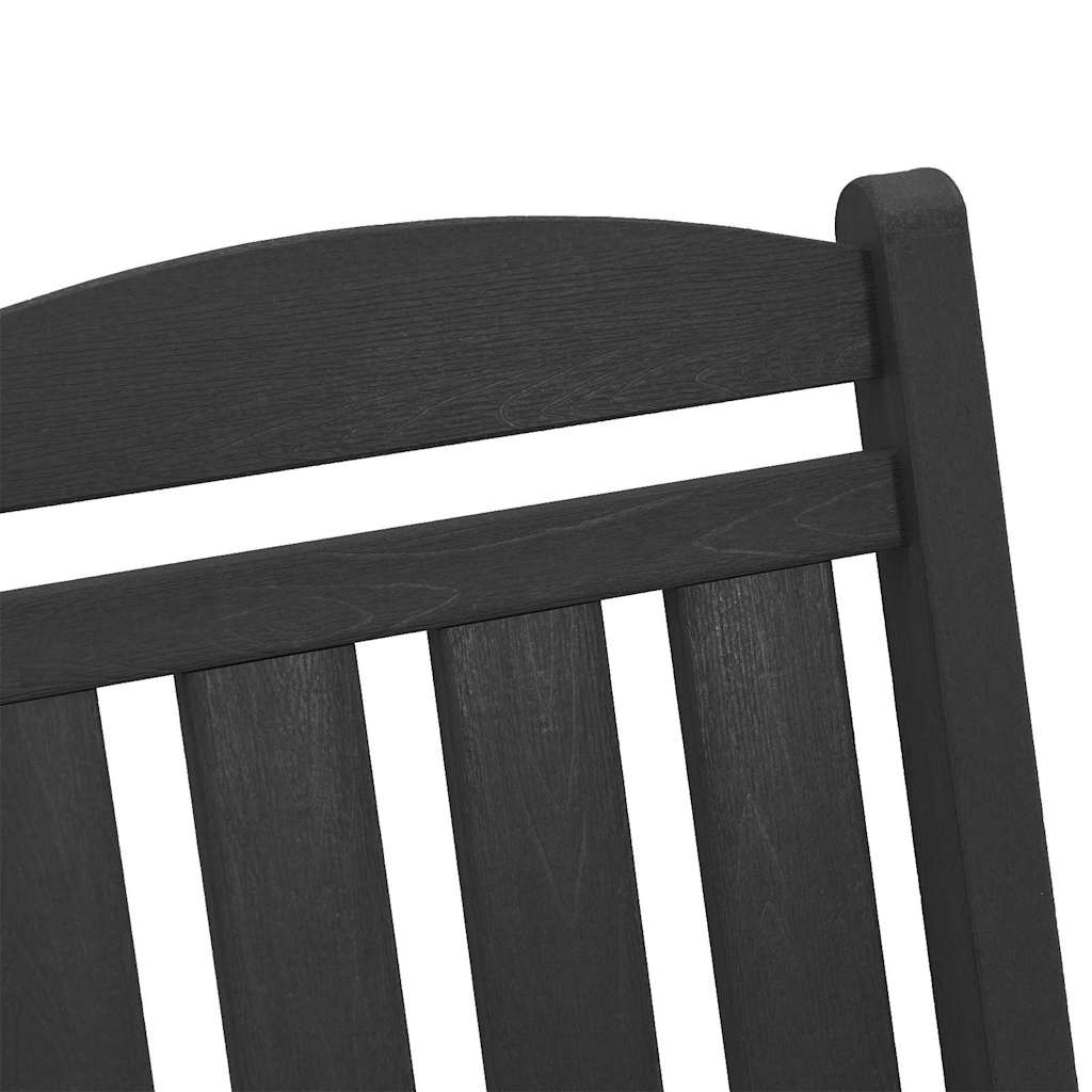 Vrtna ljuljačka Crna 92 x 70 x 108cm HDPE