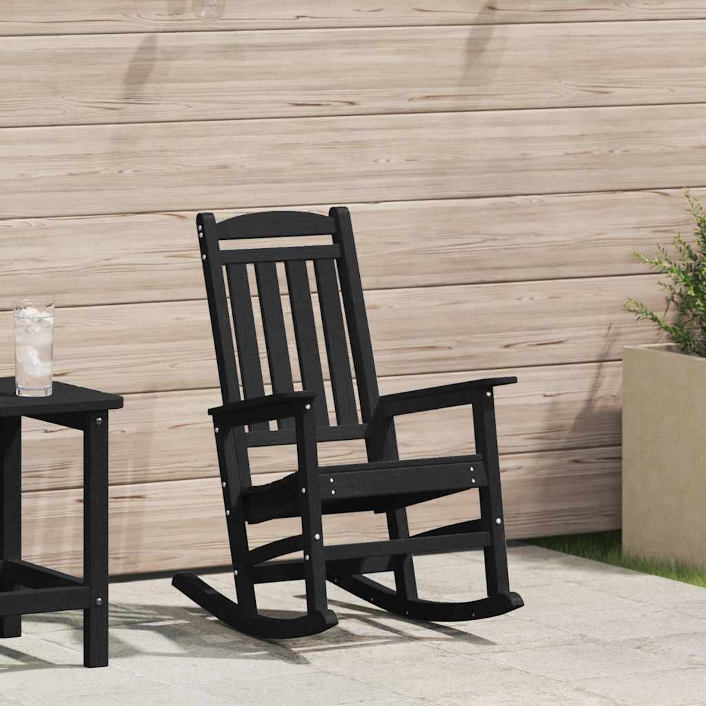 Vrtna ljuljačka Crna 92 x 70 x 108cm HDPE