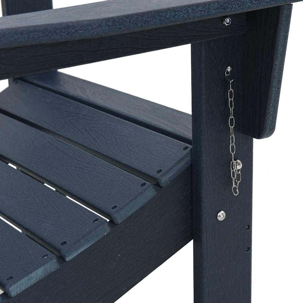 Sklopiva Adirondack stolica Mornarsko plava 80,5 x 74,5 x 92 cm