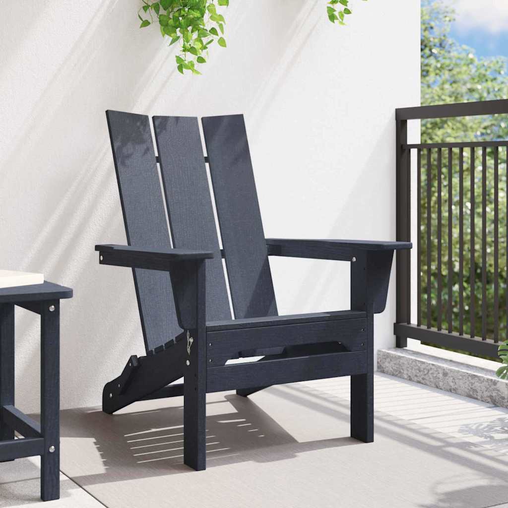 Sklopiva Adirondack stolica Mornarsko plava 80,5 x 74,5 x 92 cm