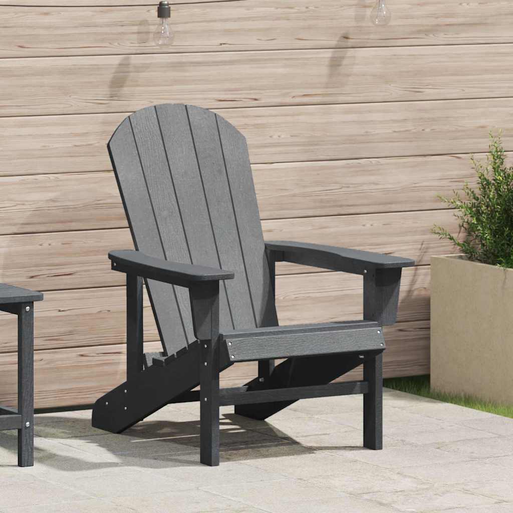 Adirondack stolica Svijetlo siva 82 x 74 x 92 cm HDPE