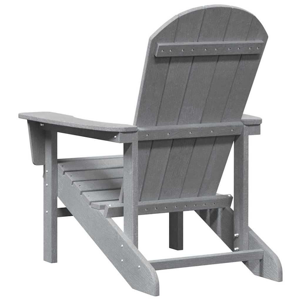 Adirondack stolica Svijetlo siva 82 x 74 x 92 cm HDPE
